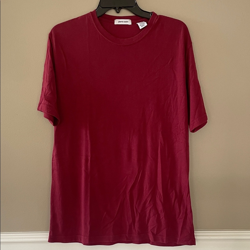 Pierre Cardin Deep Red Short Sleeve Tee